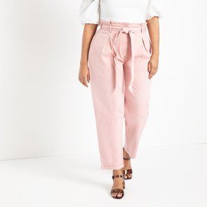 Eloquii Paperbag Waist Relaxed Jean